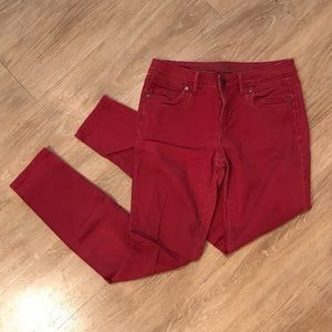 Red Vera Wang Jeans
